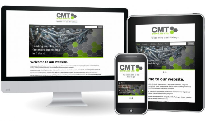 Product catalogue website for CMT Supplies Ltd.